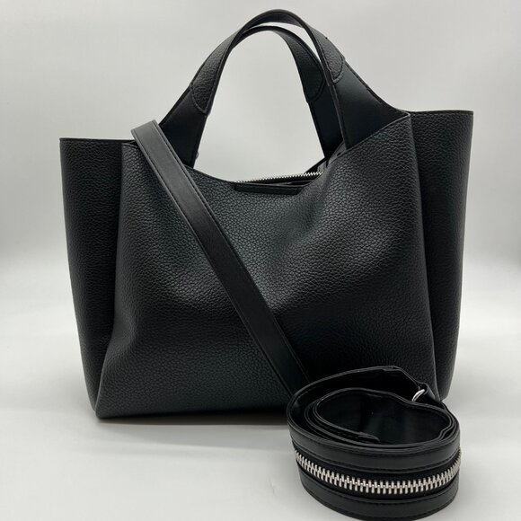 DKNY Black Multi-Strap Willa Satchel Bag - Picture 2 of 10